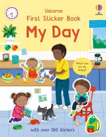 First Sticker Book My Day (First Sticker Books series) - Holly Bathie [KSIĄŻKA]