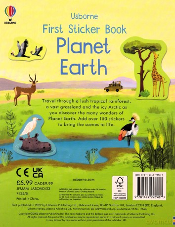 First Sticker Book Planet Earth (First Sticker Books series) - Kristie Pickersgill [KSIĄŻKA]
