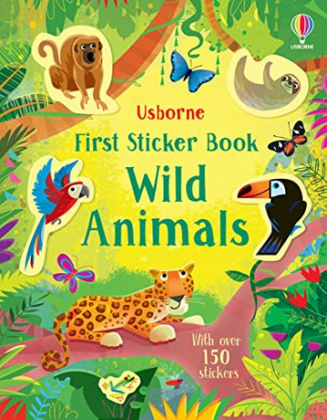 First Sticker Book Wild Animals (First Sticker Books series) - Holly Bathie [KSIĄŻKA]
