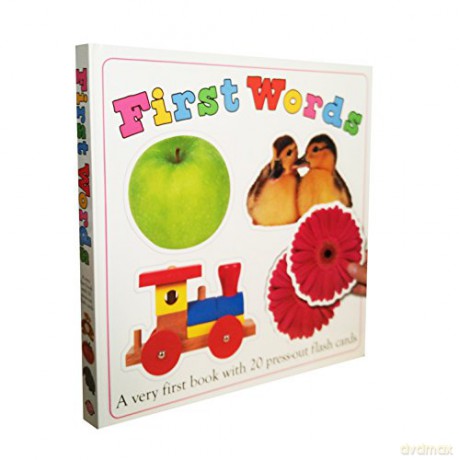 First Words - book with 20 press-out flash cards - Priddy Roger [KSIĄŻKA]