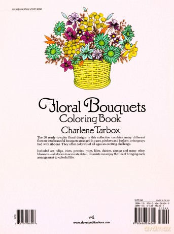 Floral Bouquets Colouring Book (Dover Nature Coloring Book) - Charlene Tarbox [KSIĄŻKA]