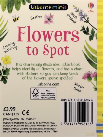 Flowers to Spot (Usborne Minis) - Sam Smith [KSIĄŻKA]