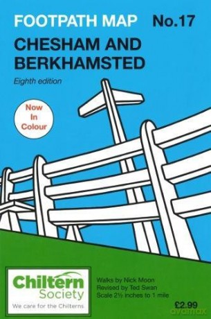 Footpath Map No. 17 Chesham and Berkhamsted (Chiltern Society Footpath Maps) - Nick Moon [KSIĄŻKA]