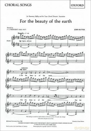 For the beauty of the earth: SA vocal score - John Rutter [KSIĄŻKA]