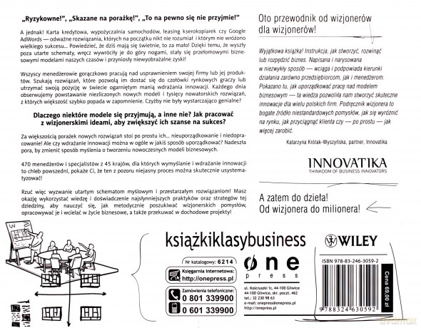 Tworzenie modeli biznesowych. Podręcznik wizjonera [KSIĄŻKA]