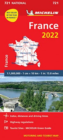 France 2022 - Michelin National Map 721 - Michelin [KSIĄŻKA]