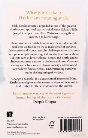 Freedom from the Known - J Krishnamurti [KSIĄŻKA]