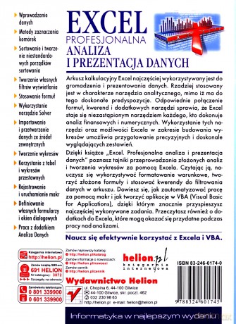 Excel. Profesjonalna analiza i prezentacja danych [KSIĄŻKA]