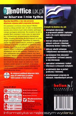OpenOffice.ux.pl w biurze i nie tylko [KSIĄŻKA]