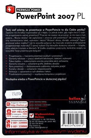 PowerPoint 2007 PL. Pierwsza pomoc [KSIĄŻKA]