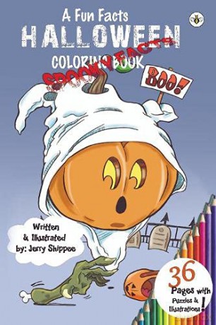 Fun Facts: Halloween Colouring Book - Jerry Shippee [KSIĄŻKA]