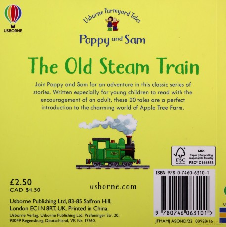 FYT MINI OLD STEAM TRAIN (Farmyard Tales) - Heather Amery [KSIĄŻKA]