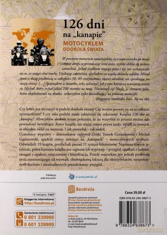 126 dni na kanapie. Motocyklem dookoła świata. Wydanie 2 [KSIĄŻKA]
