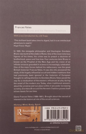 Giordano Bruno and the Hermetic Tradition (Routledge Classics) - Frances Yates [KSIĄŻKA]