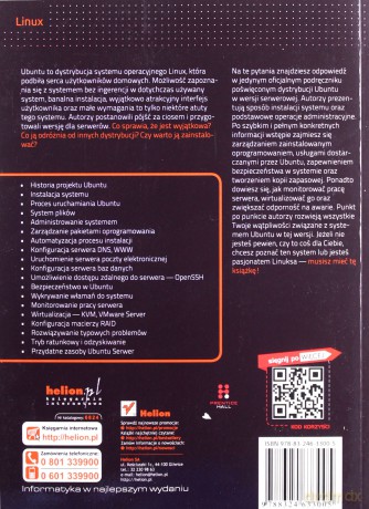 Ubuntu Serwer. Oficjalny podręcznik. Wydanie II [KSIĄŻKA]