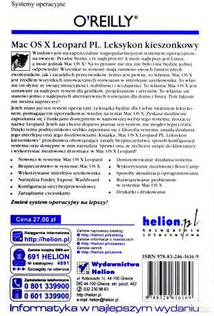 Mac OS X Leopard PL. Leksykon kieszonkowy [KSIĄŻKA]