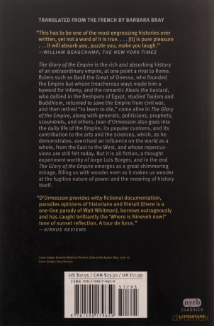 Glory Of The Empire: A Novel, A History (New York Review Books) - Jean D'Ormesson [KSIĄŻKA]