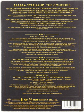 Barbra Streisand: The Concerts Deluxe [3DVD]