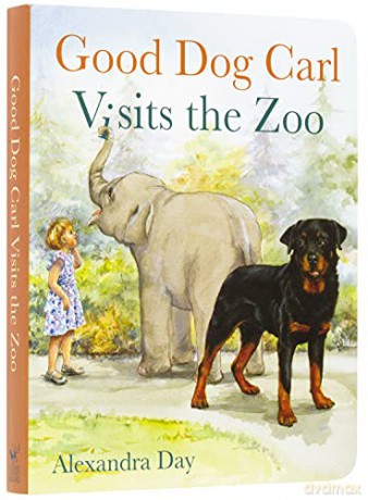 Good Dog Carl Visits the Zoo - Board Book (Good Dog Carl Collection) - Alexandra Day [KSIĄŻKA]