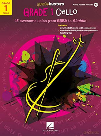 Gradebusters Grade 1 - Cello 15 awesome solos from ABBA to Aladdin [KSIĄŻKA]