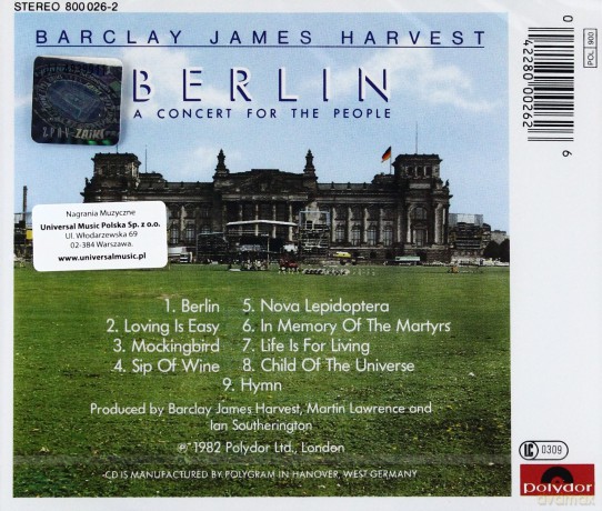 Barclay James Harvest: Berlin-A Concert For The People [CD]
