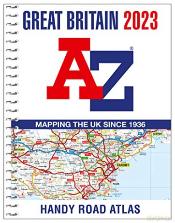 Great Britain A-Z Handy Road Atlas 2023 (A5 Spiral) - A-Z Maps [KSIĄŻKA]