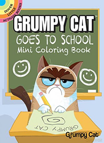 Grumpy Cat Goes to School Mini Coloring Book (Little Activity Books) - John Kurtz [KSIĄŻKA]