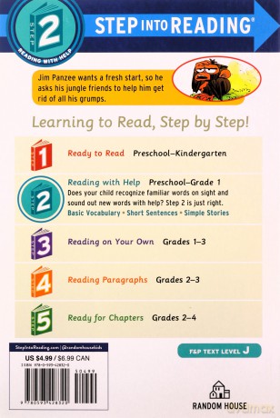 Grumpy Monkey Get Your Grumps Out (Step into Reading) - Suzanne Lang [KSIĄŻKA]