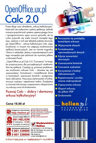 OpenOffice.ux.pl Calc 2.0. Ćwiczenia [KSIĄŻKA]
