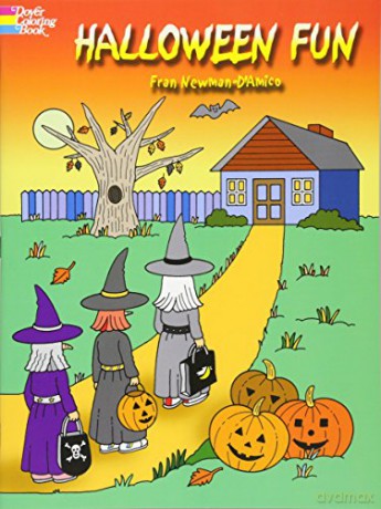Halloween Fun (Dover Holiday Coloring Book) - Fran Newman-D'Amico [KSIĄŻKA]