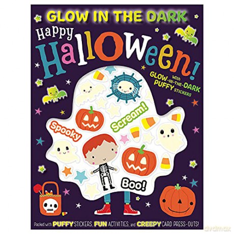 Happy Halloween! (Glow in the Dark Puffy Stickers) - Amy Boxshall [KSIĄŻKA]