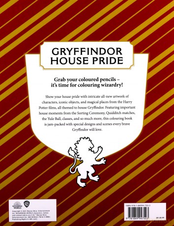 Harry Potter: Gryffindor House Pride: The Official Colouring Book [KSIĄŻKA]