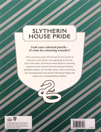 Harry Potter: Slytherin House Pride: The Official Colouring Book [KSIĄŻKA]