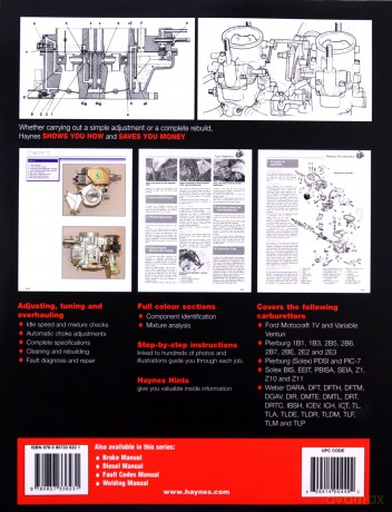 Haynes Manual on Carburettors - Anon [KSIĄŻKA]