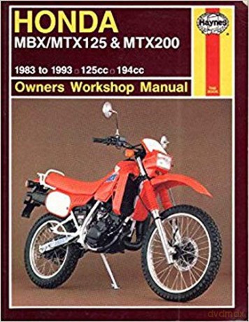 Haynes Owners + Workshop Motorcycle Manual Honda MBX, MTX125/200 (83 - 93) 1132 - Jeremy Churchill [KSIĄŻKA]