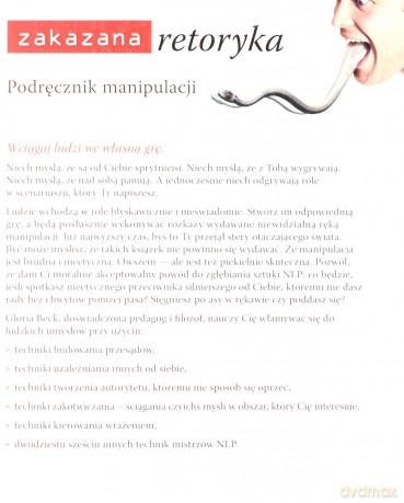 Zakazana retoryka. Podręcznik manipulacji - Gloria Beck [KSIĄŻKA]