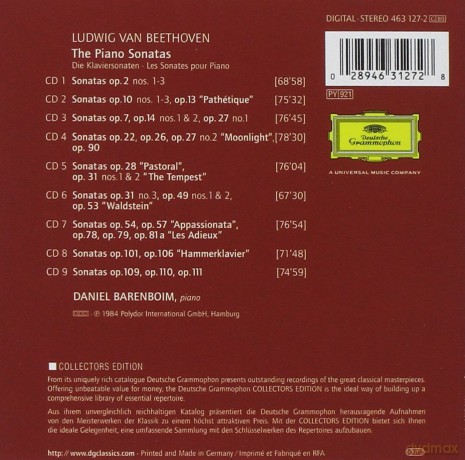 Barenboim: Beethoven: The Piano Sonatas [9CD]