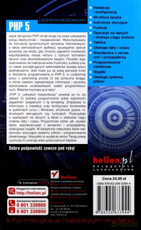 PHP 5. Leksykon kieszonkowy [KSIĄŻKA]