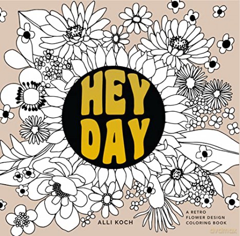 Heyday: A Retro Flower Design Coloring Book: A Coloring Book with Midcentury Designs and Floral Patterns - Alli Koch [KSIĄŻKA]