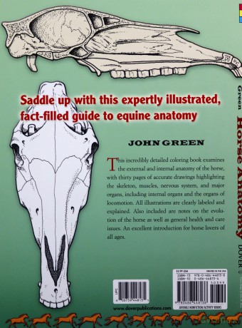 Horse Anatomy Coloring Book (Dover Nature Coloring Book) - John Green [KSIĄŻKA]