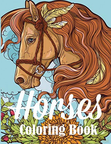 Horses Coloring Book: An Adult Coloring Book for Horse Lovers - Creative Coloring Press [KSIĄŻKA]