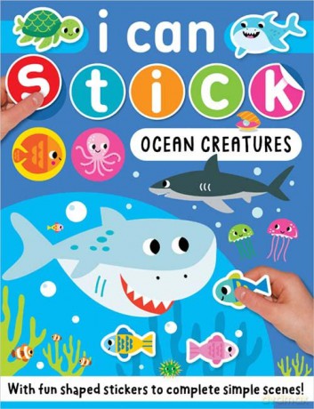 I Can Stick Ocean Creatures - Make Believe Ideas [KSIĄŻKA]