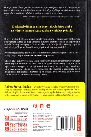 O co zapytasz człowieka w lustrze? Pytania, które czynią przywódcę [KSIĄŻKA]