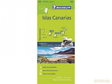 Iles Canaries - Zoom Map 125: Map (Michelin Zoom Maps, 125) - Michelin [KSIĄŻKA]
