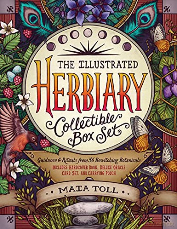 Illustrated Herbiary Collectible Box Set, The: Guidance and Rituals from 36 Bewitching Botanicals; Includes Hardcover Book, Deluxe Oracle Card Set, and Carrying Pouch (Wild Wisdom) - Maia Toll [KSIĄŻKA]