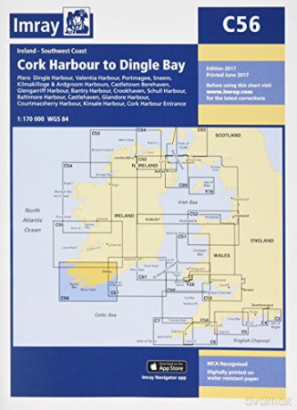Imray Chart C56: Cork Harbour to Dingle Bay (C Series) - Imray [KSIĄŻKA]