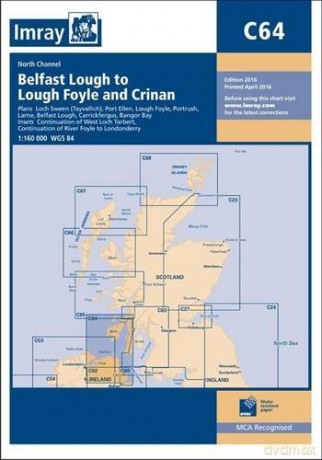 Imray Chart C64: North Channel - Belfast Lough to Lough Foyle and Crinan - Imray [KSIĄŻKA]