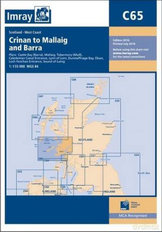 Imray Chart C65: Crinan to Mallaig and Barra - Imray [KSIĄŻKA]
