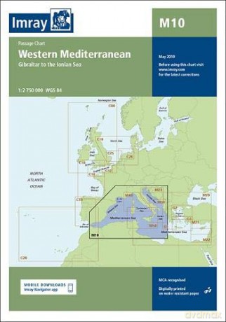 Imray Chart M10: Western Mediterranean (M Series) - Imray [KSIĄŻKA]