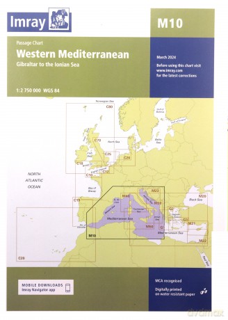 Imray Chart M10: Western Mediterranean (M Series) - Imray [KSIĄŻKA]